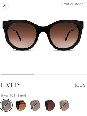THIERRY LASRY Black Frame Sunglasses with Brown Gradient Lenses